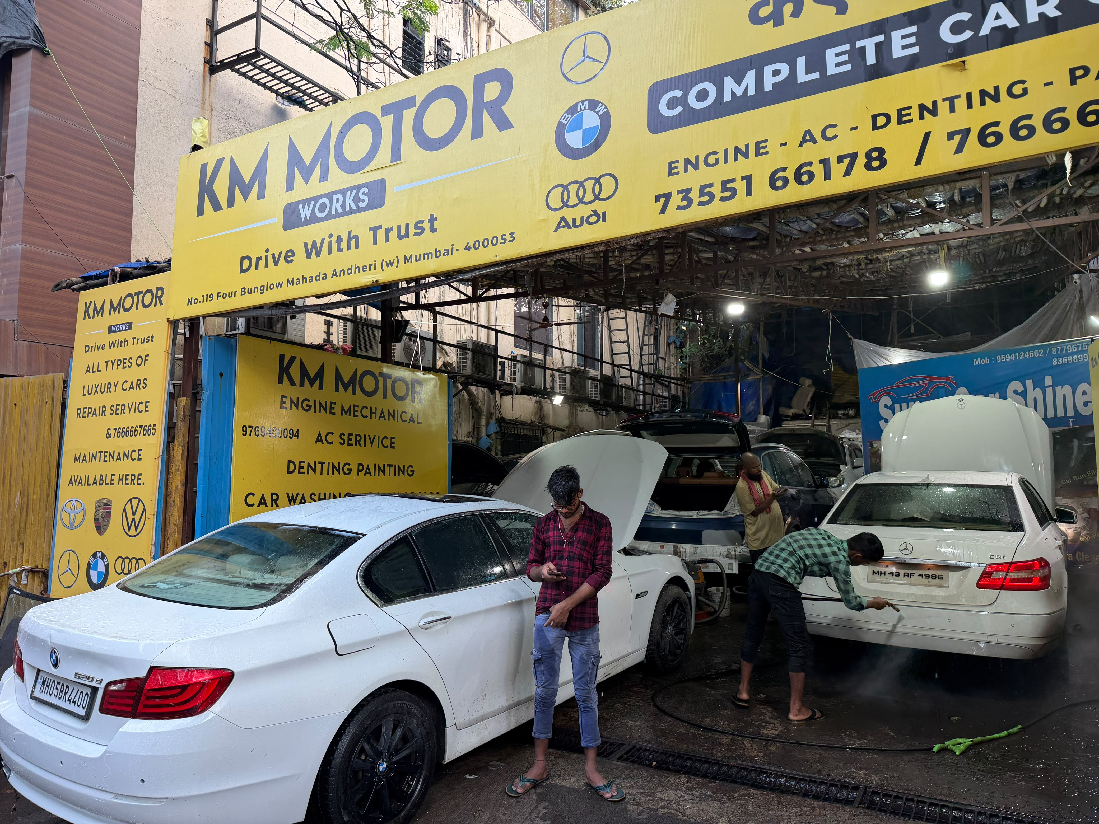 KM Motor Works workshop